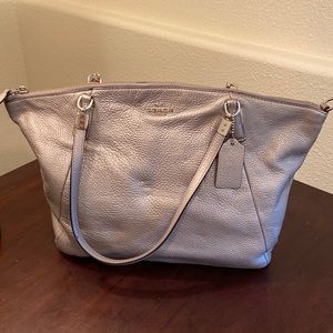Silver Coach Purse